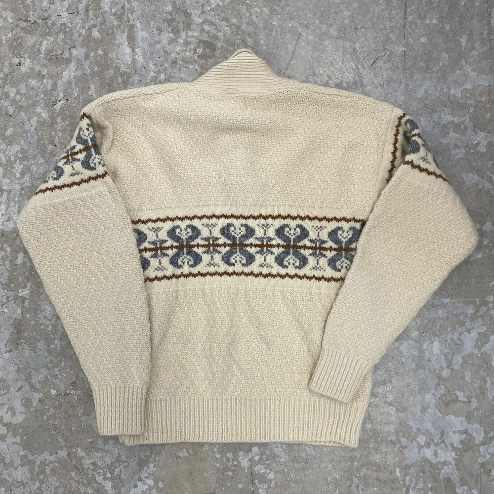 Vintage Kings Road Sweater Mens‎ Medium Shawl Collar Knit Pullover 70s